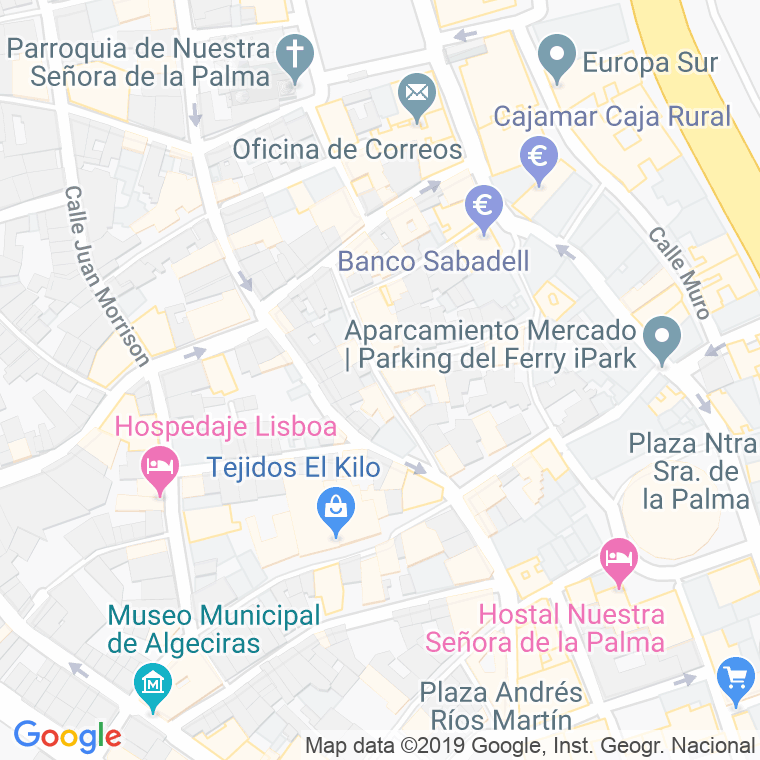 Código Postal calle Prim en Algeciras