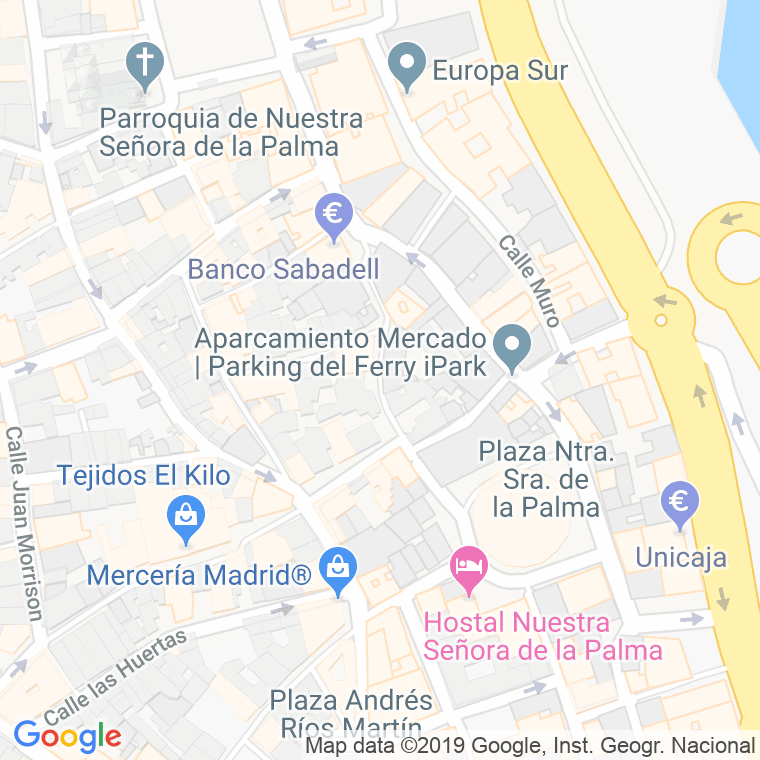 Código Postal calle Rafael De Muro en Algeciras