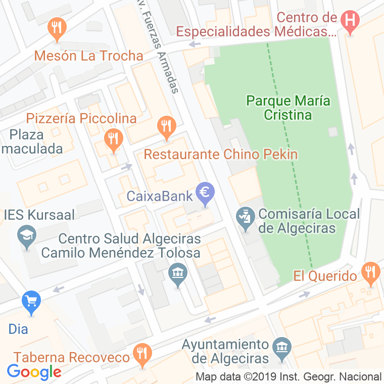 Código Postal calle Luis Braille en Algeciras