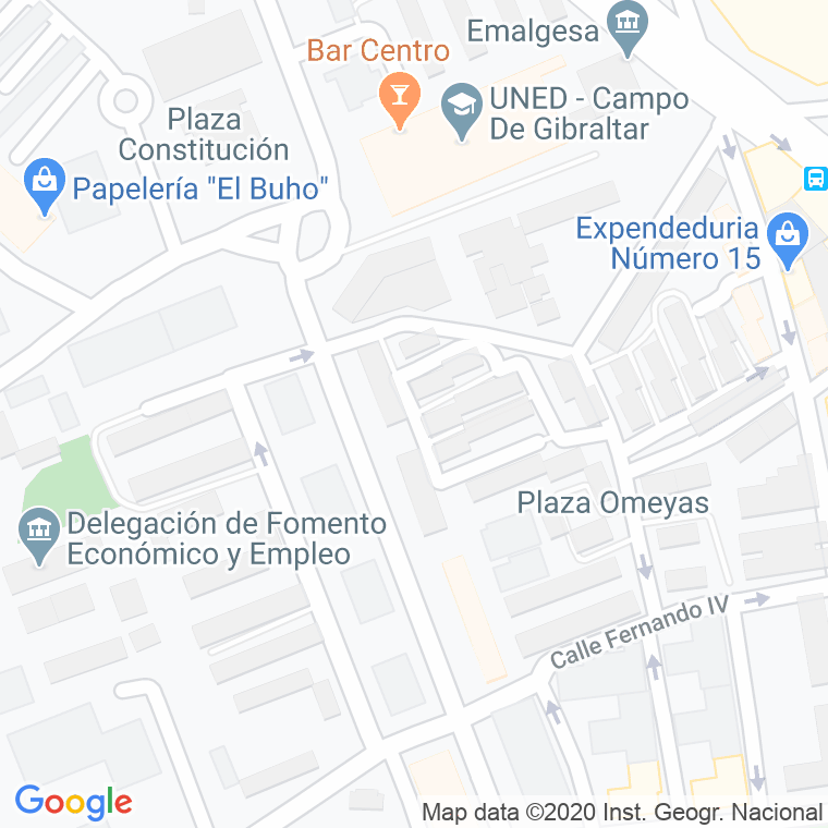 Código Postal calle Picos De Aneto en Algeciras