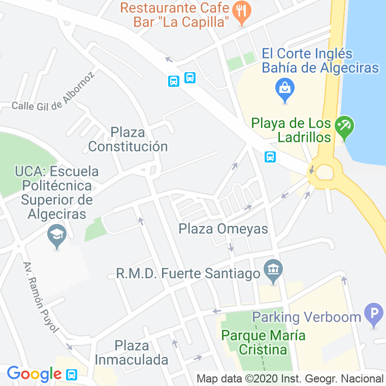 Código Postal calle Sierra De Guadarrama en Algeciras