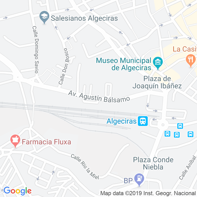 Código Postal calle Agustin Balsamo, avenida en Algeciras