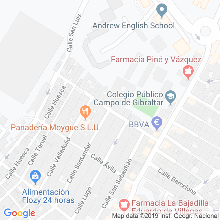 Código Postal calle Albacete en Algeciras