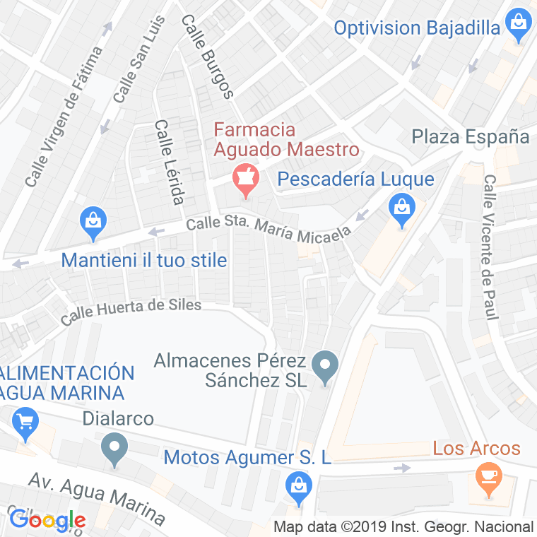 Código Postal calle Alvarez De Castro en Algeciras