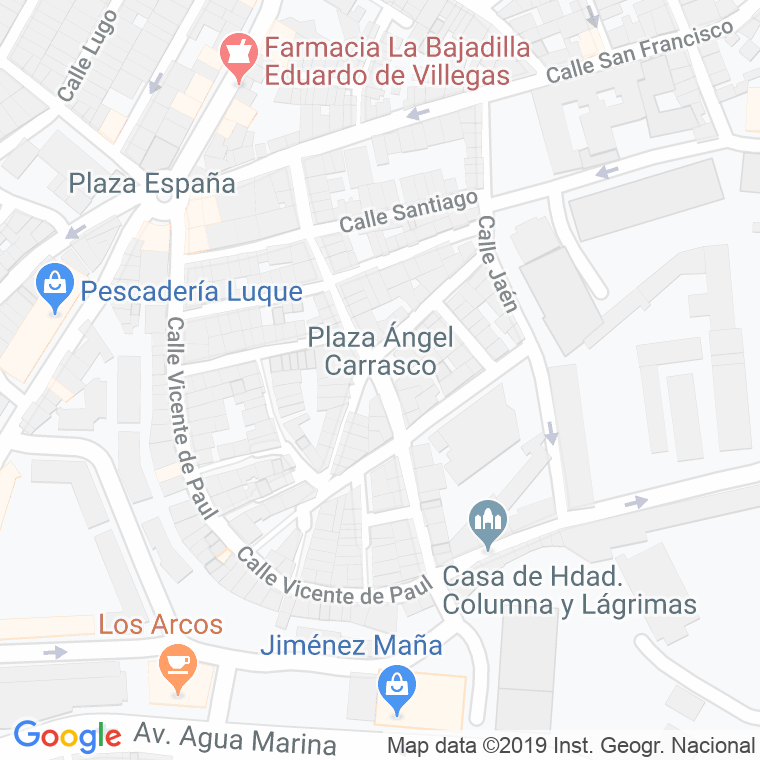 Código Postal calle Angel Carrasco en Algeciras