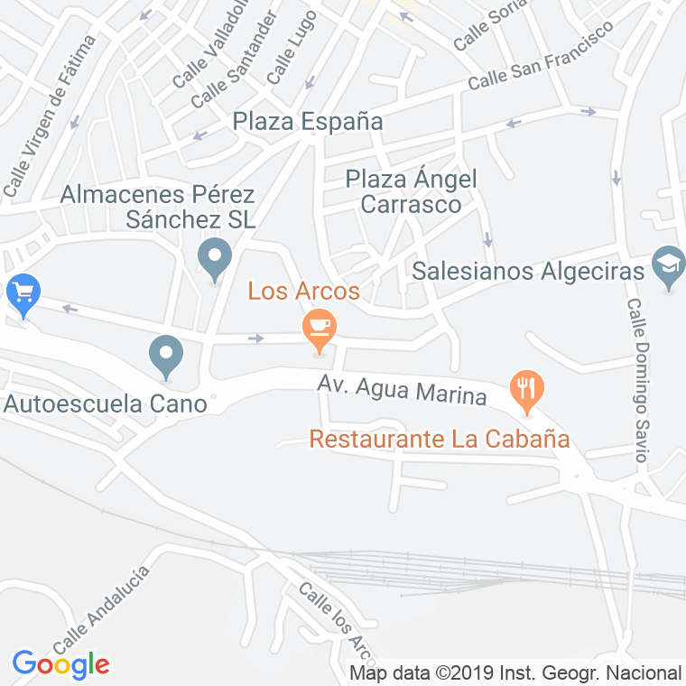 Código Postal calle Arcos, Los, urbanizacion en Algeciras