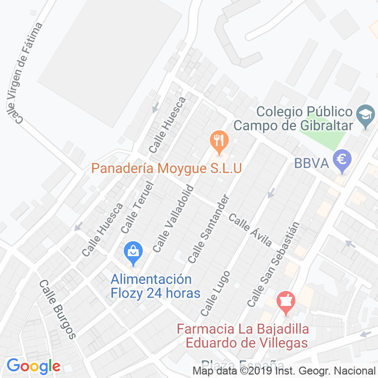 Código Postal calle Avila en Algeciras