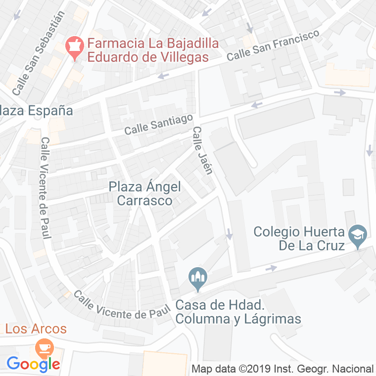 Código Postal calle Badajoz en Algeciras