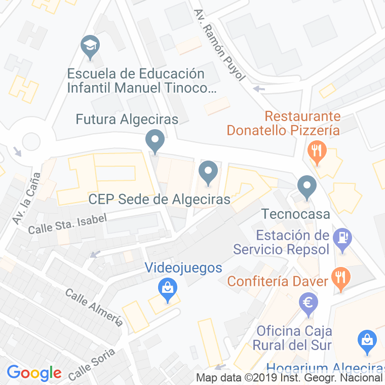 Código Postal calle Canarias en Algeciras