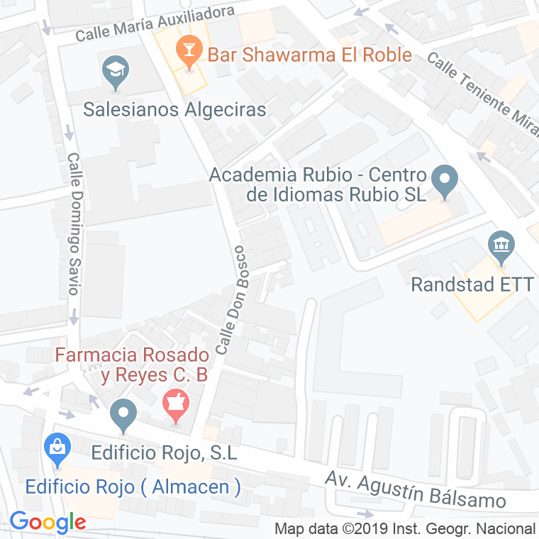 Código Postal calle Honduras en Algeciras