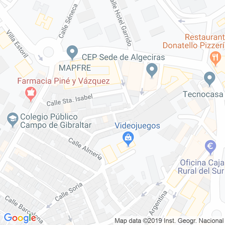 Código Postal calle Ibiza en Algeciras