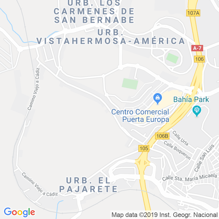 Código Postal calle Sagrado Corazon en Algeciras