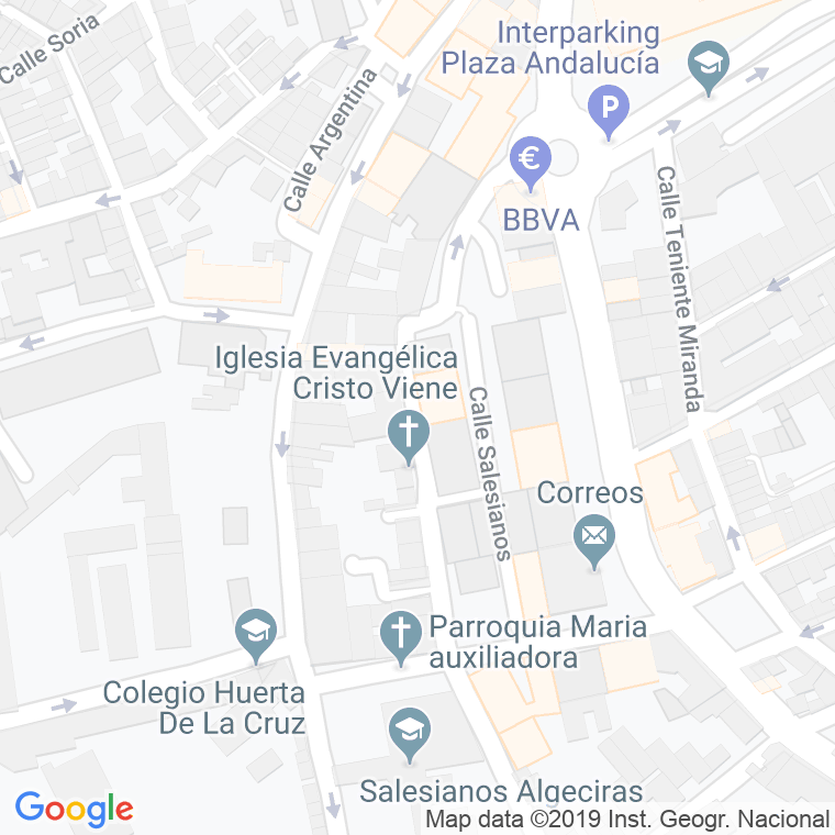 Código Postal calle Salamanca en Algeciras