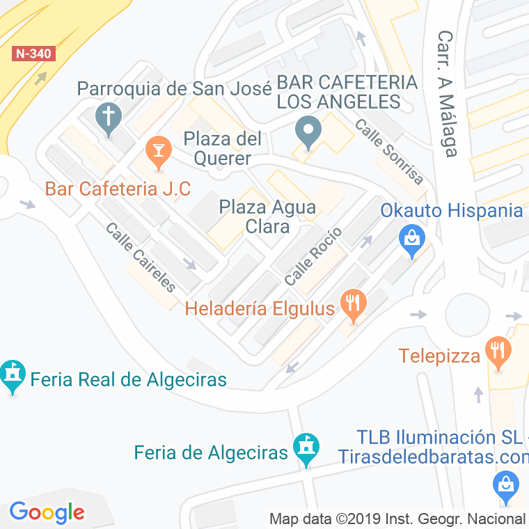 Código Postal calle Chiquita en Algeciras