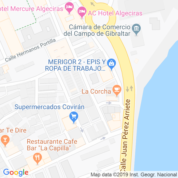 Código Postal calle Fermin Salvochea en Algeciras