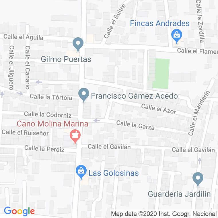 Código Postal calle Abubilla, La en Algeciras