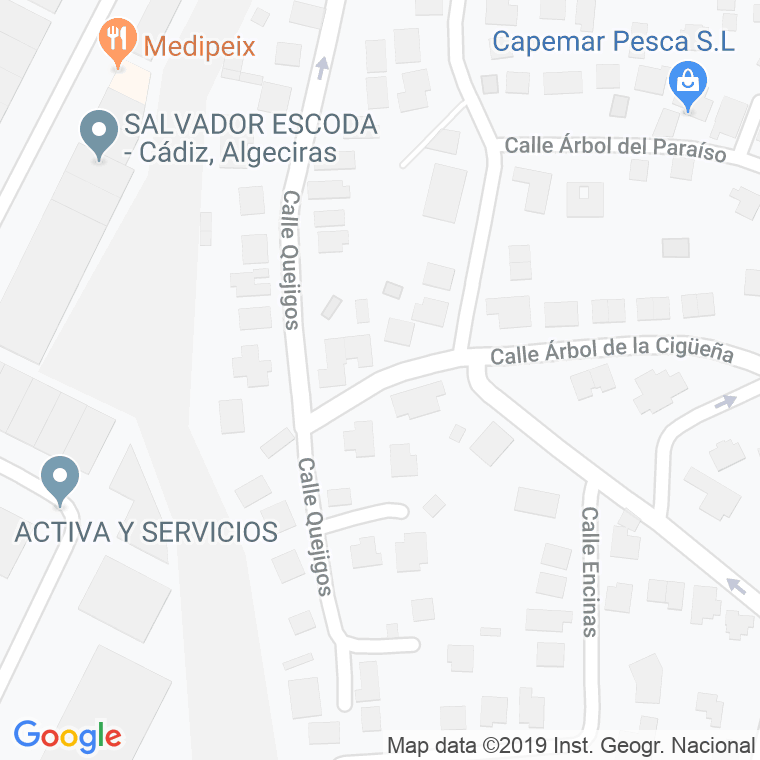 Código Postal calle Acebuche en Algeciras