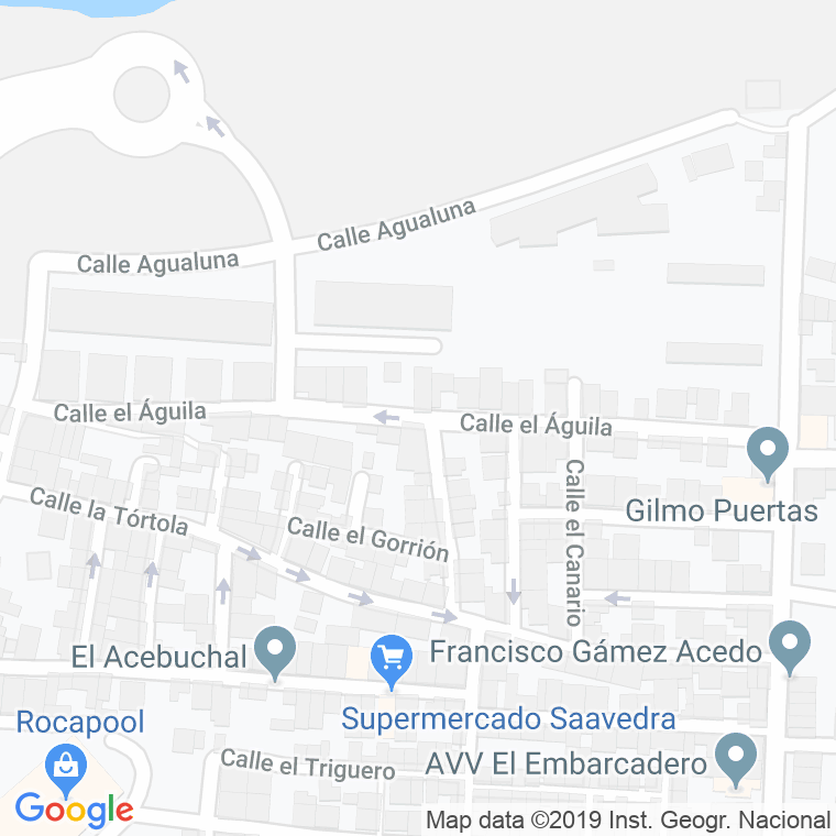 Código Postal calle Aguila, El en Algeciras