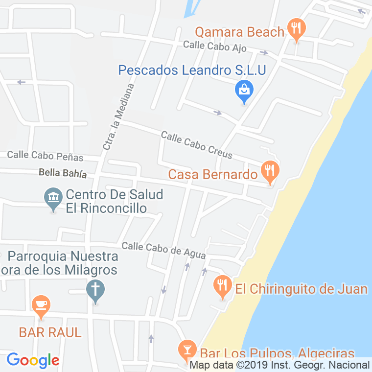 Código Postal calle Bahia Azul, urbanizacion en Algeciras