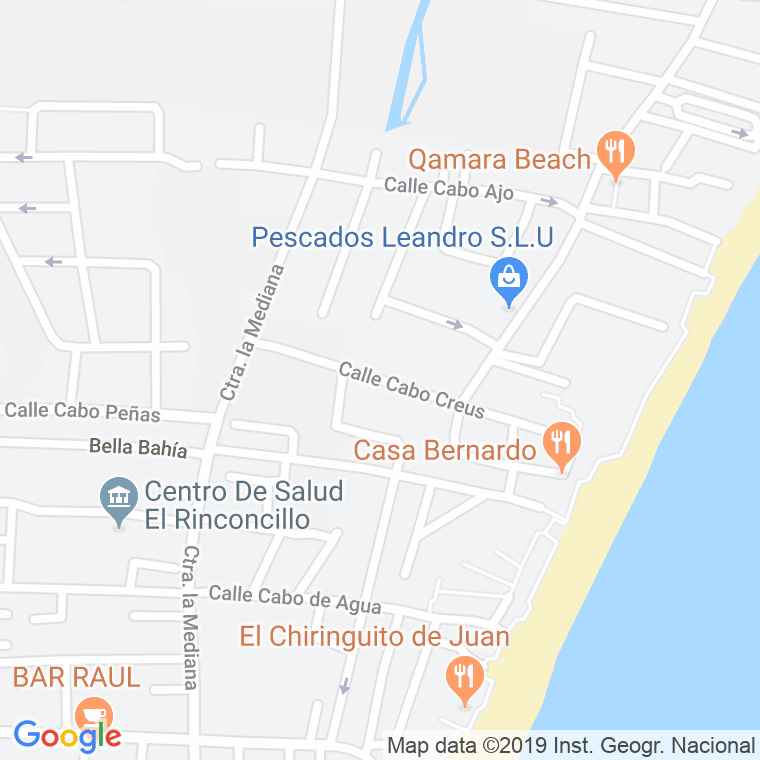 Código Postal calle Cabo Creus en Algeciras
