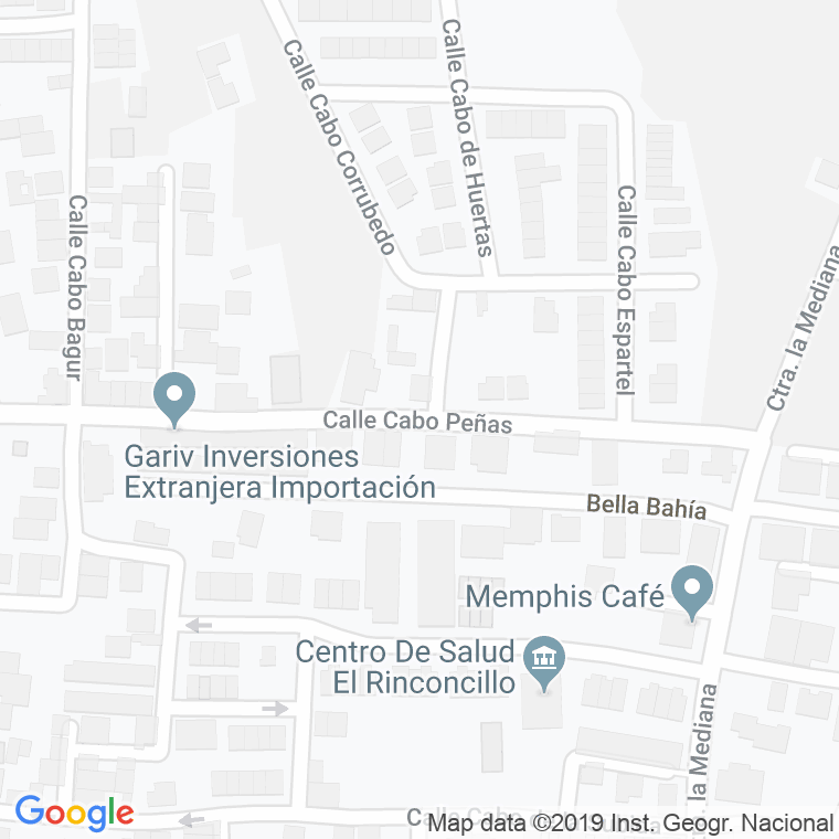 Código Postal calle Cabo Peñas en Algeciras