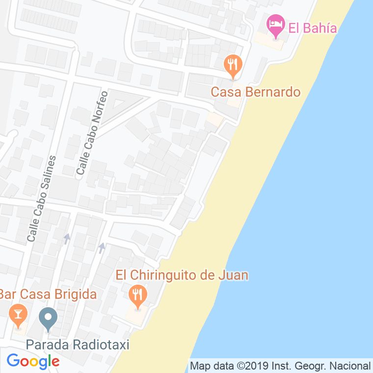 Código Postal calle Cabo Tortosa en Algeciras