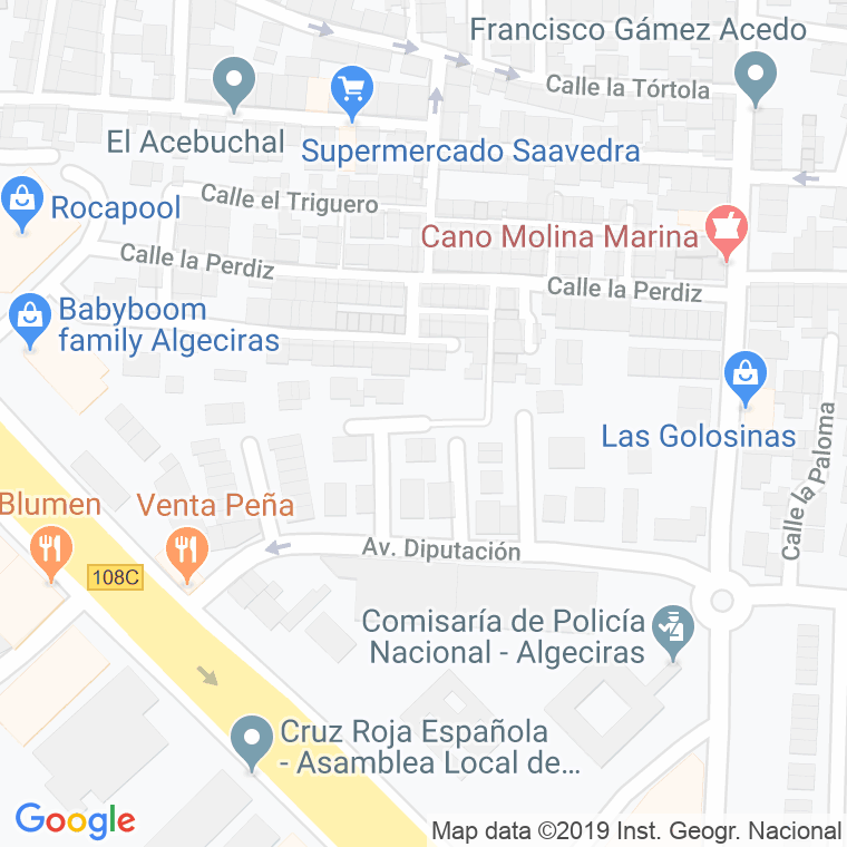 Código Postal calle Cagancho, El en Algeciras