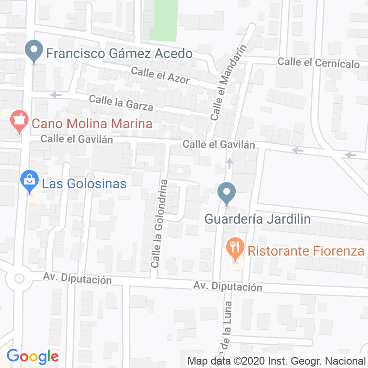 Código Postal calle Colibri, El en Algeciras