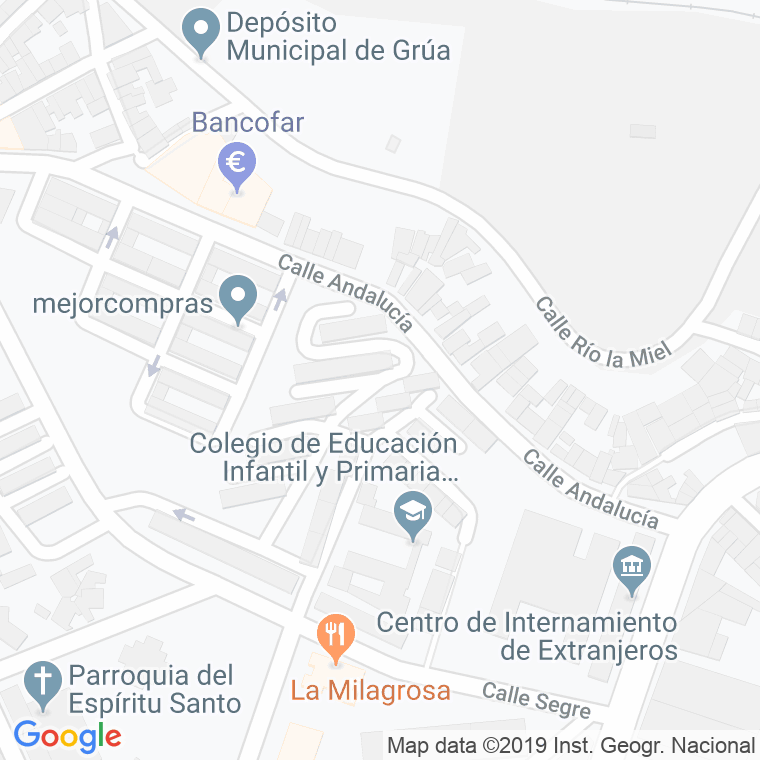 Código Postal calle Adaja, paseo en Algeciras