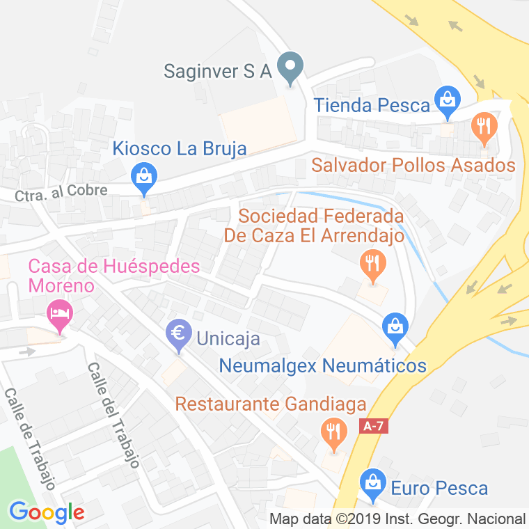 Código Postal calle Albañiles, Los en Algeciras