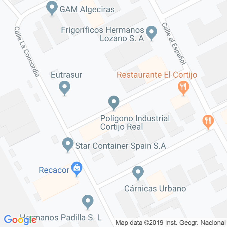 Código Postal calle Algeciras, De, avenida en Algeciras
