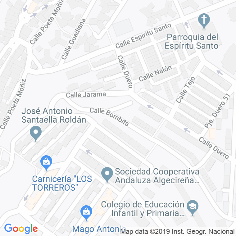 Código Postal calle Bombita en Algeciras