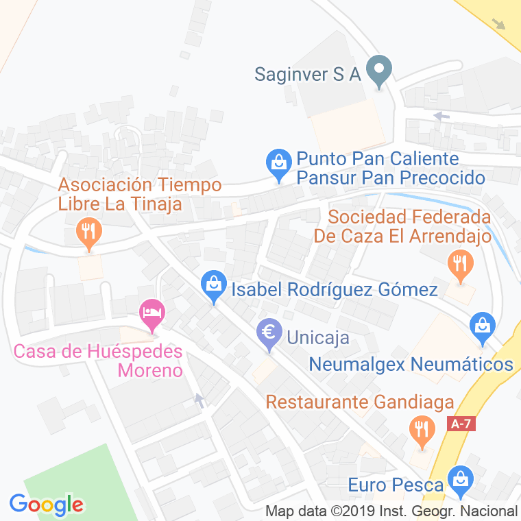 Código Postal calle Carpinteros, Los en Algeciras
