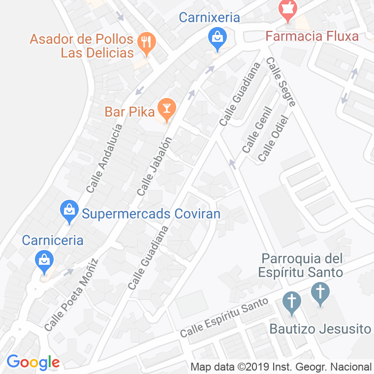 Código Postal calle Guadiana en Algeciras
