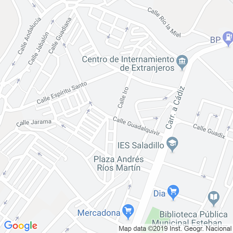 Código Postal calle Iro en Algeciras