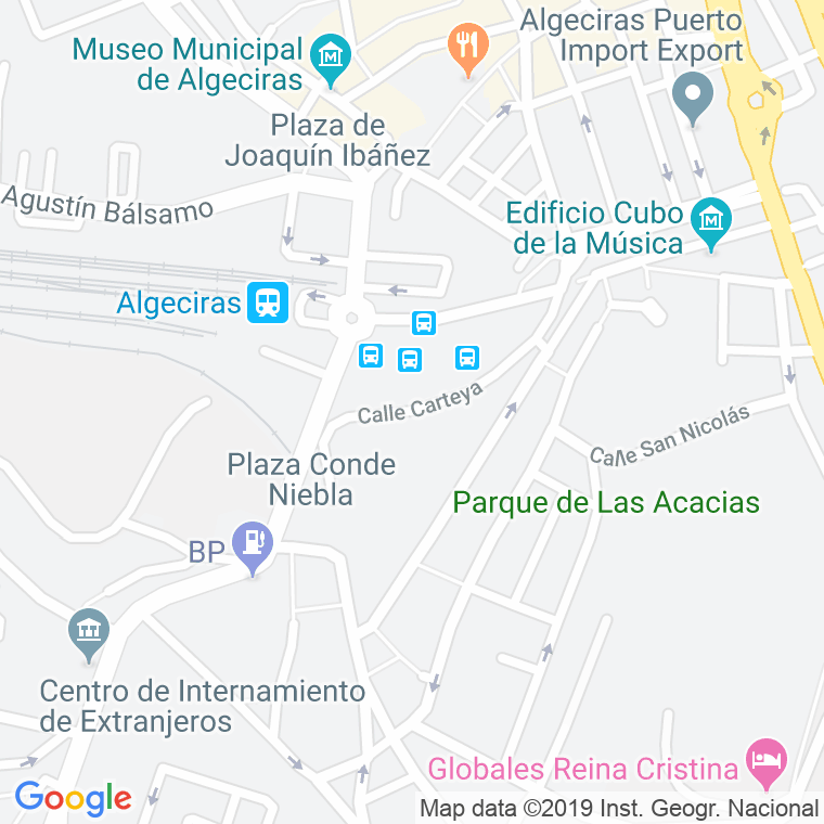 Código Postal calle Carteya   (Impares Del 1 Al Final)  (Pares Del 2 Al Final) en Algeciras