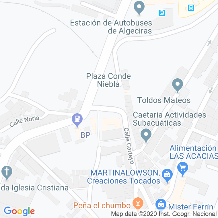 Código Postal calle Conde Niebla en Algeciras