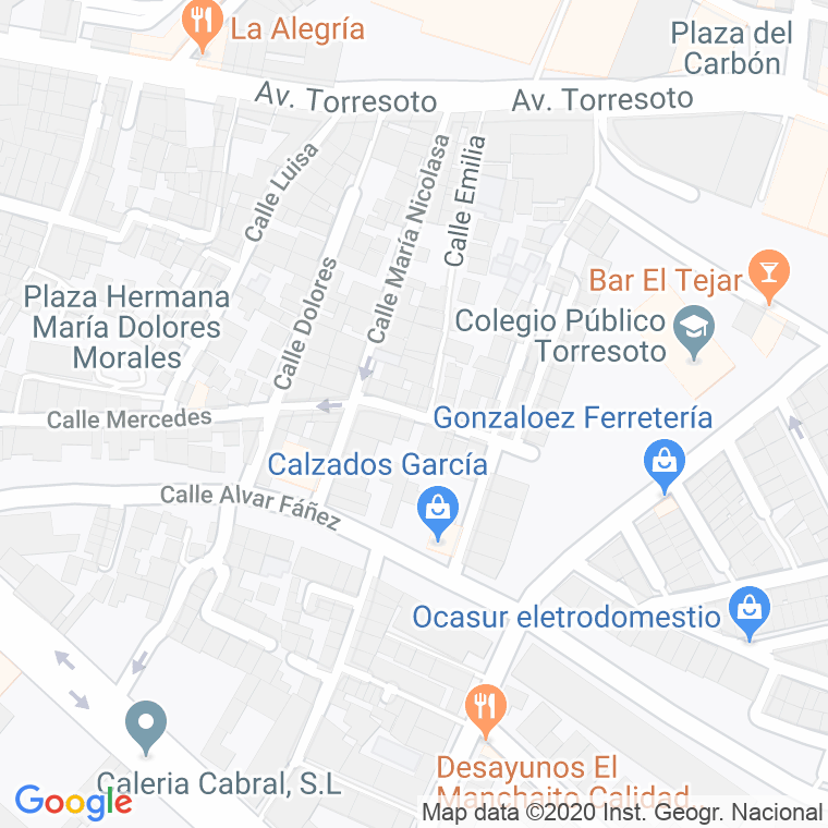 Código Postal calle Carlos Jose en Jerez de la Frontera