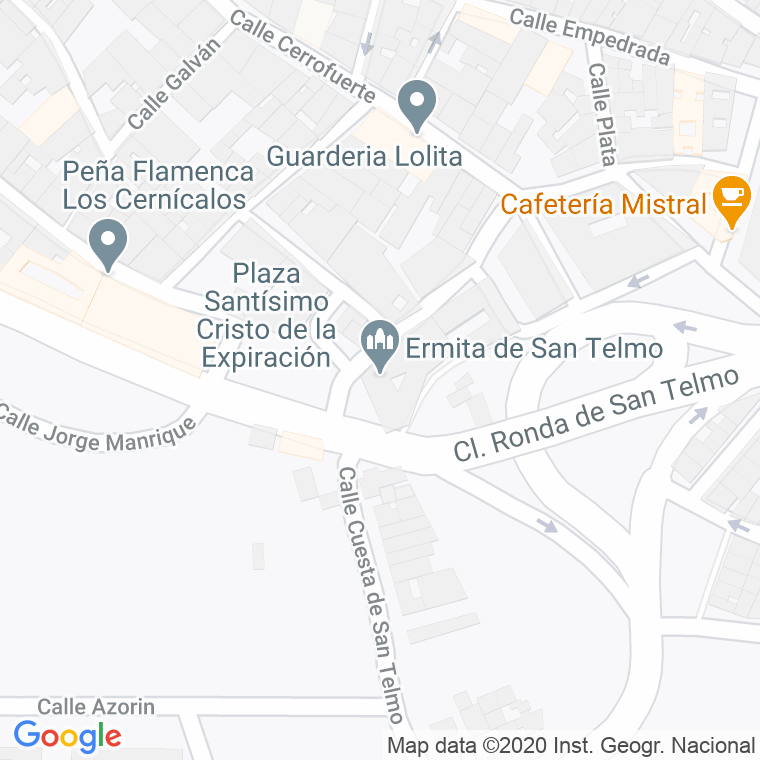 Código Postal calle Cristo De La Expiracion en Jerez de la Frontera