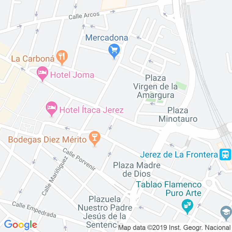 Código Postal calle Descalzos en Jerez de la Frontera