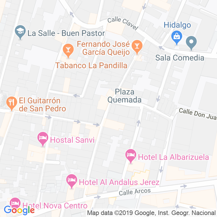 Código Postal calle Caldereros en Jerez de la Frontera