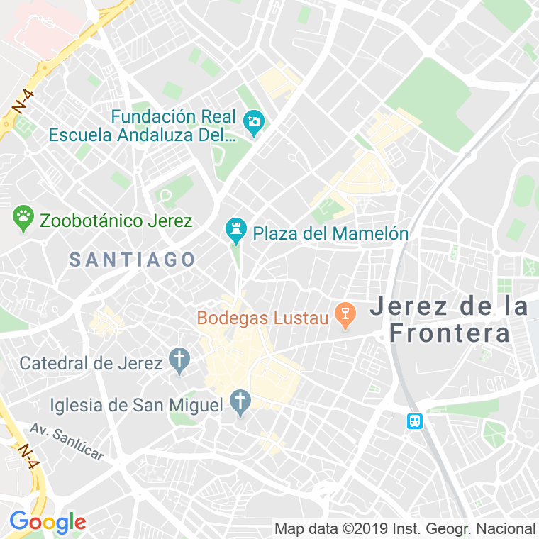 Código Postal calle Cardenal Herrero en Jerez de la Frontera