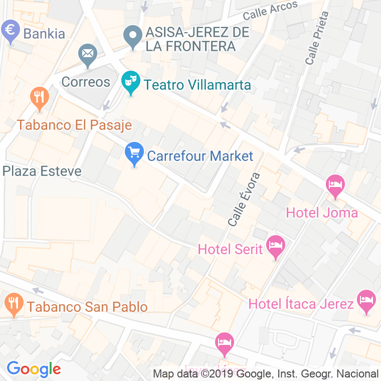 Código Postal calle Doña Blanca en Jerez de la Frontera