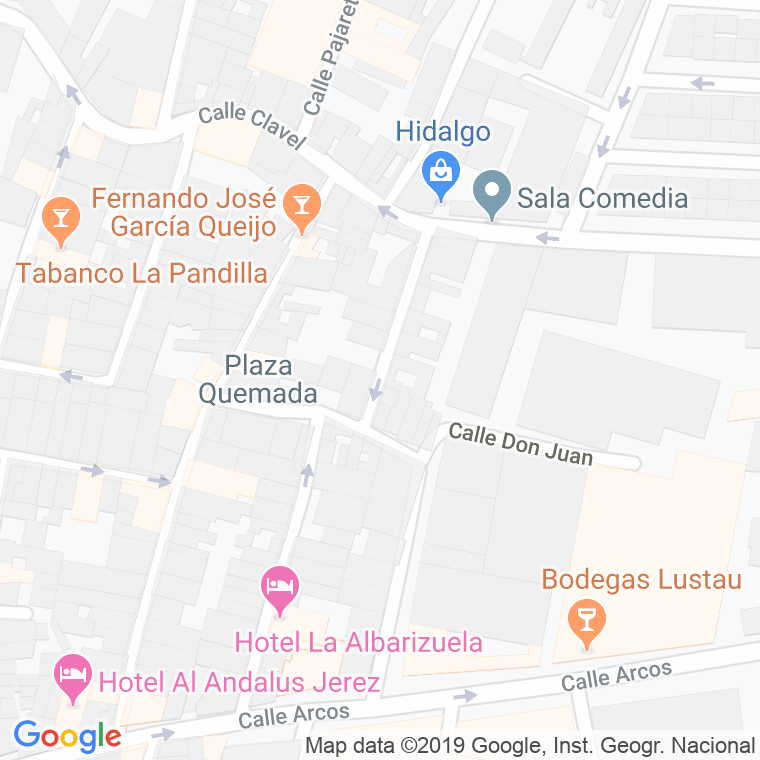 Código Postal calle Gomez Carrillo en Jerez de la Frontera