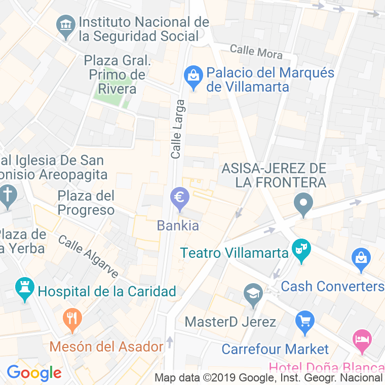 Código Postal calle Gravina en Jerez de la Frontera