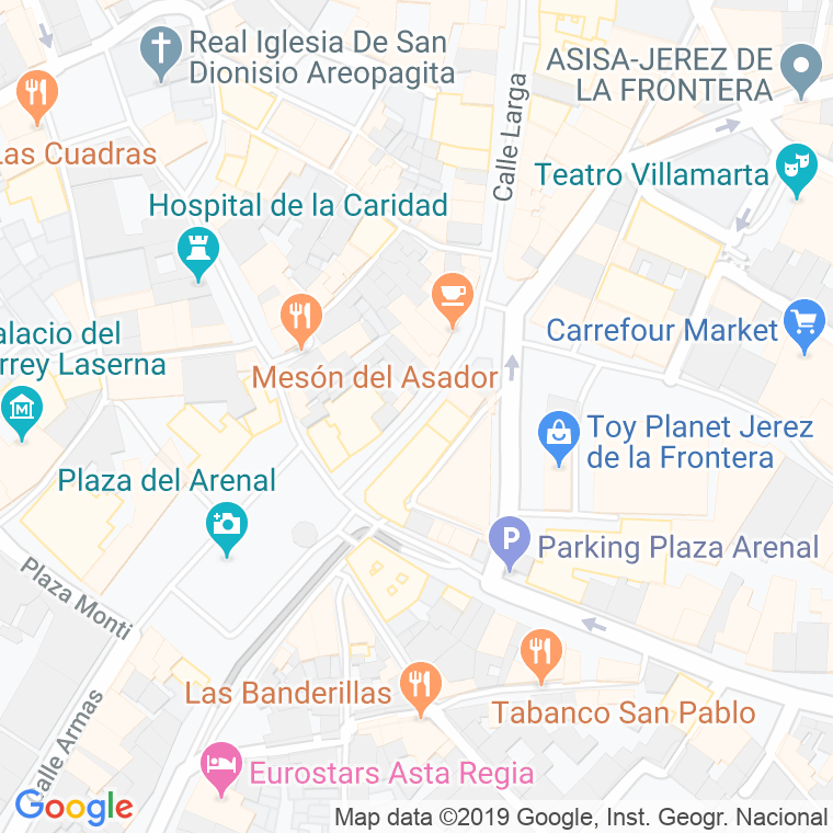 Código Postal calle Lanceria en Jerez de la Frontera