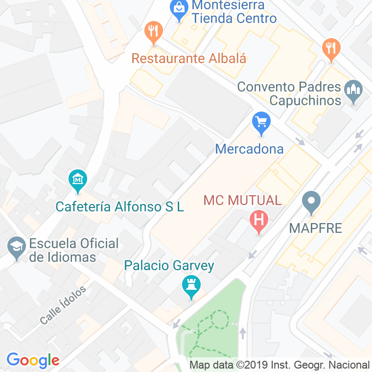Código Postal calle Santisimo Cristo De La Defension en Jerez de la Frontera