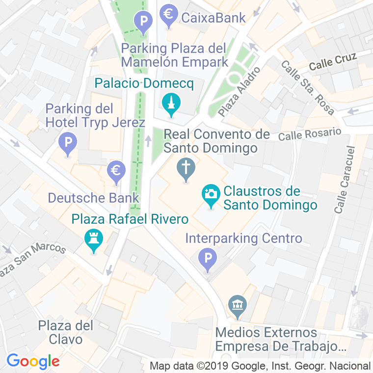 Código Postal calle Santo Domingo en Jerez de la Frontera