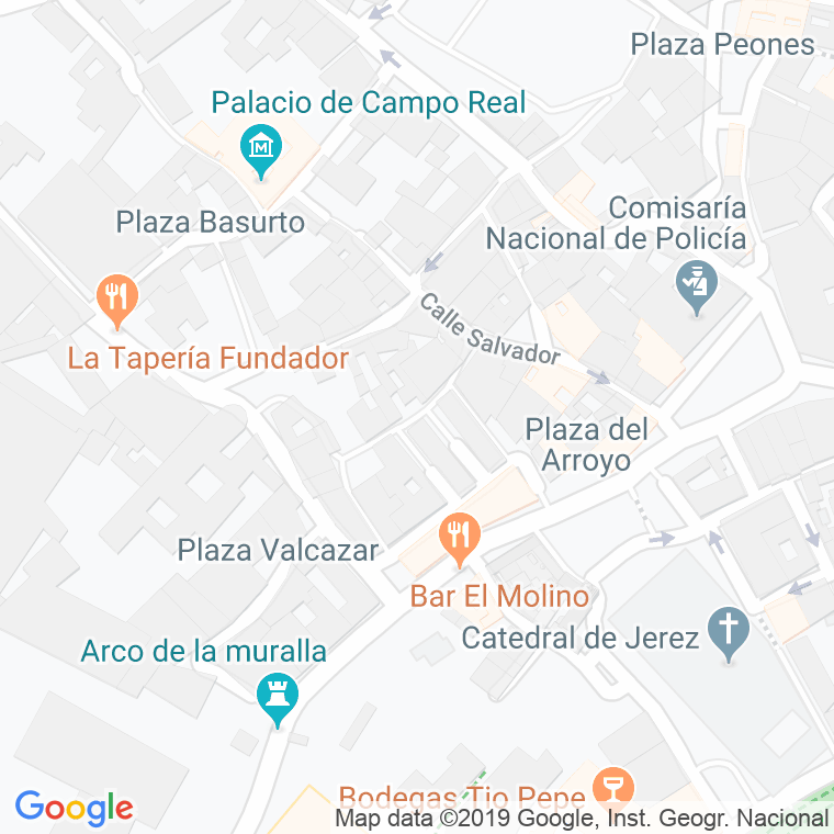 Código Postal calle Abades en Jerez de la Frontera