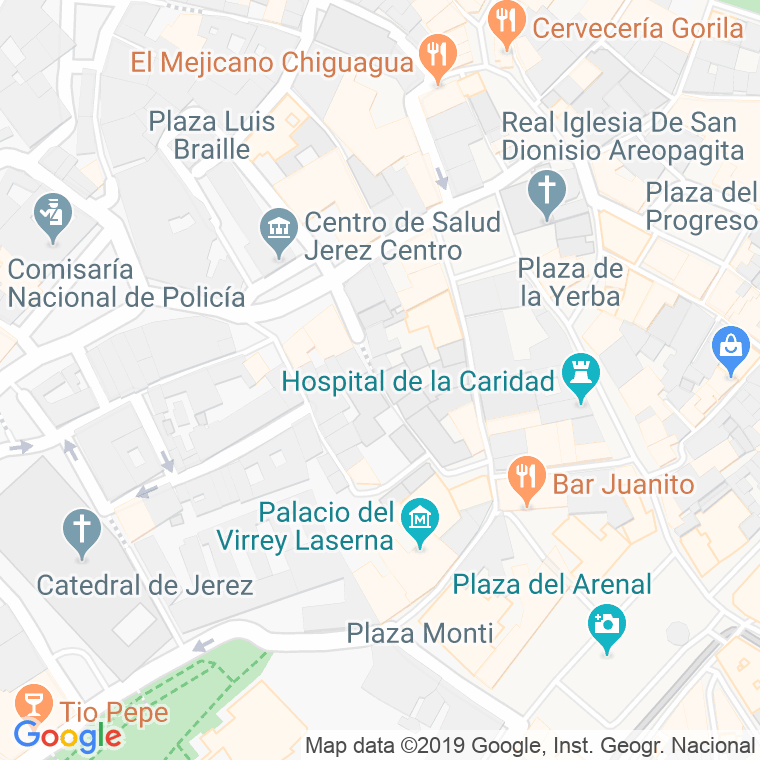 Código Postal calle Amargura en Jerez de la Frontera